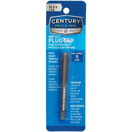Century Drill & Tool Century Drill & Tool 10.0x1.50 Carbon Steel Metric Tap 97317